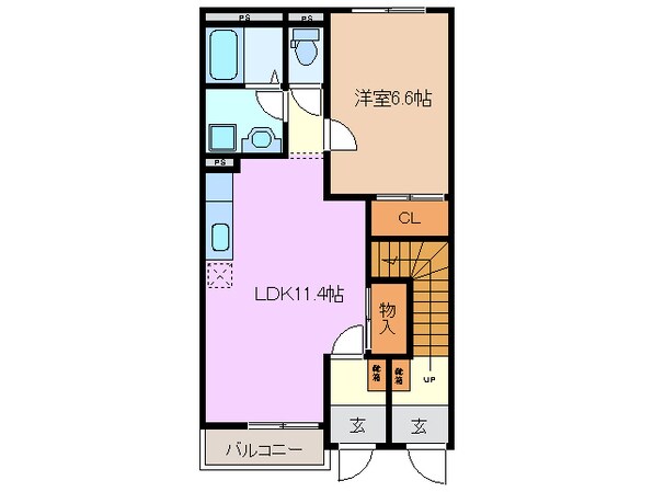 ルアール山城の物件間取画像